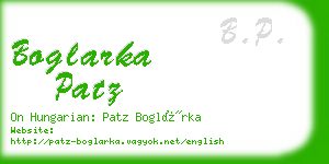 boglarka patz business card